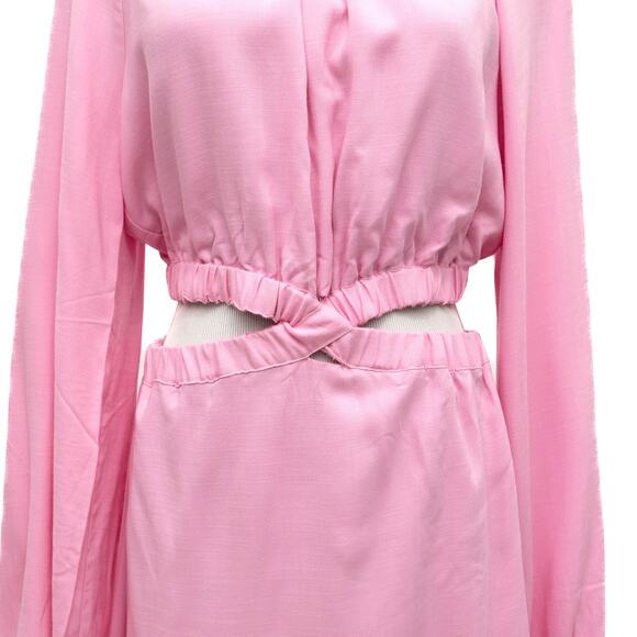 Sanctuary Pink Cutout Long Sleeve Mini Dress Size Medium - Picture 5 of 10